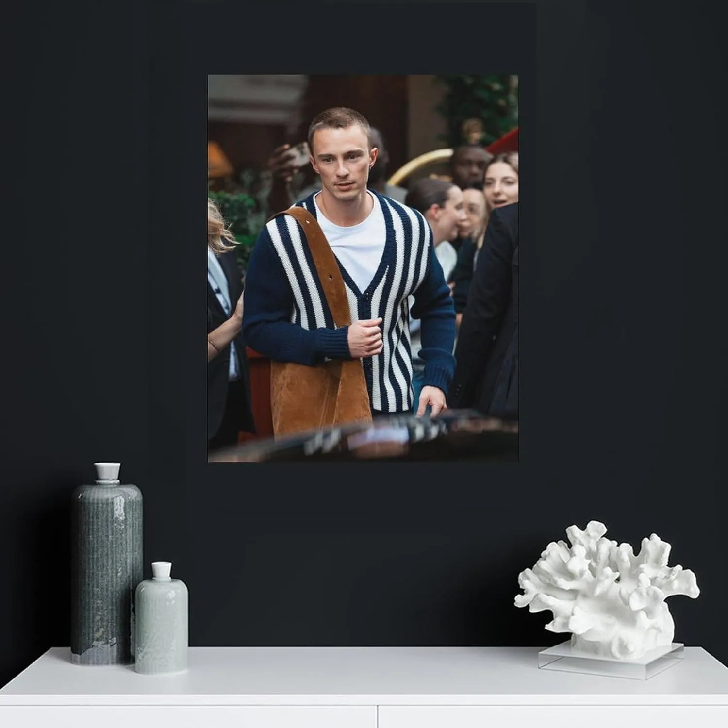 Drew Starkey Actor Ortrait Poster 5 Living Room Printing Oil Painting Interior Decoration Poster 08x10inch(20x25cm) Frame-style