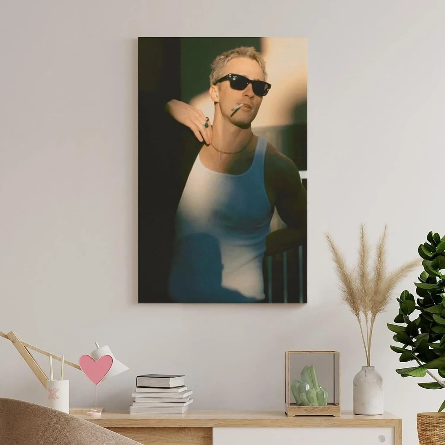 Drew Starkey Actor Ortrait Poster 8 Living Room Printing Oil Painting Interior Decoration Poster 08x12inch(20x30cm) Frame-style