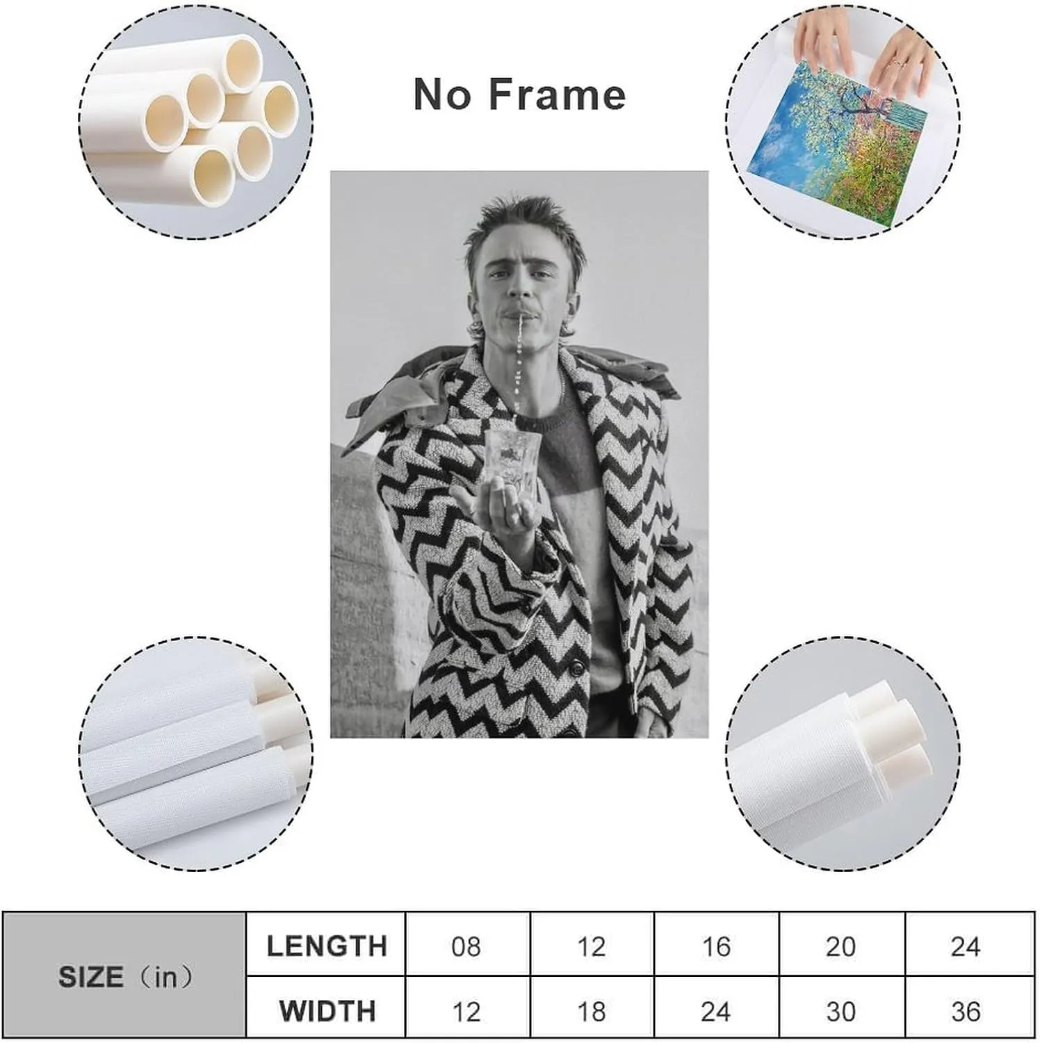 Drew Starkey Actor Poster 3 Living Room Printing Oil Painting Interior Decoration Poster 12x18inch(30x45cm) Unframe-style