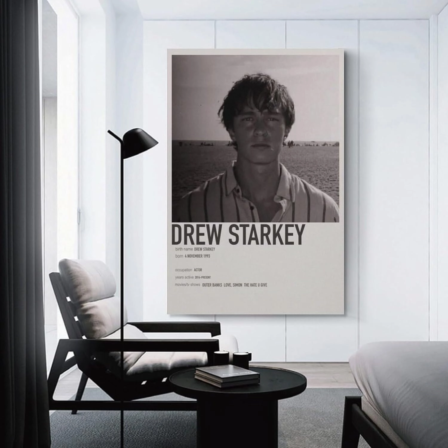 Drew Starkey Actor Portrait Poster 7 Living Room Printing Oil Painting Interior Decoration Poster 12x18inch(30x45cm) Unframe-style