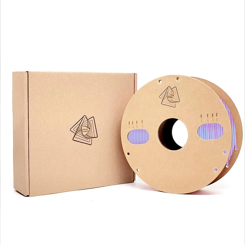 Dual Color Filament Silk Rose-Red Blue 3D Printer Filament, 1KG (2.2 LBS)