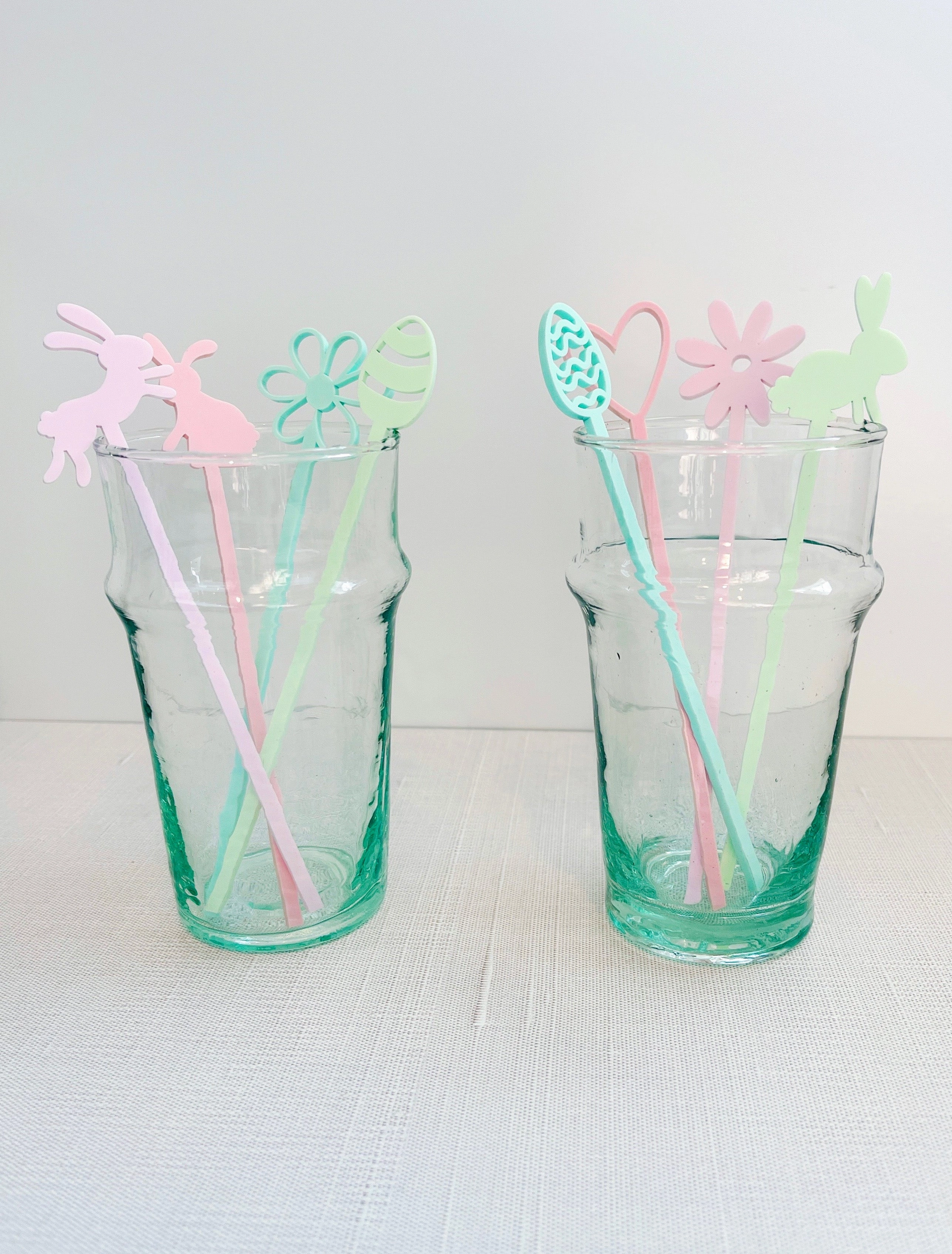 Easter Stir Sticks / Pastel Acrylic Cocktail Stirrers