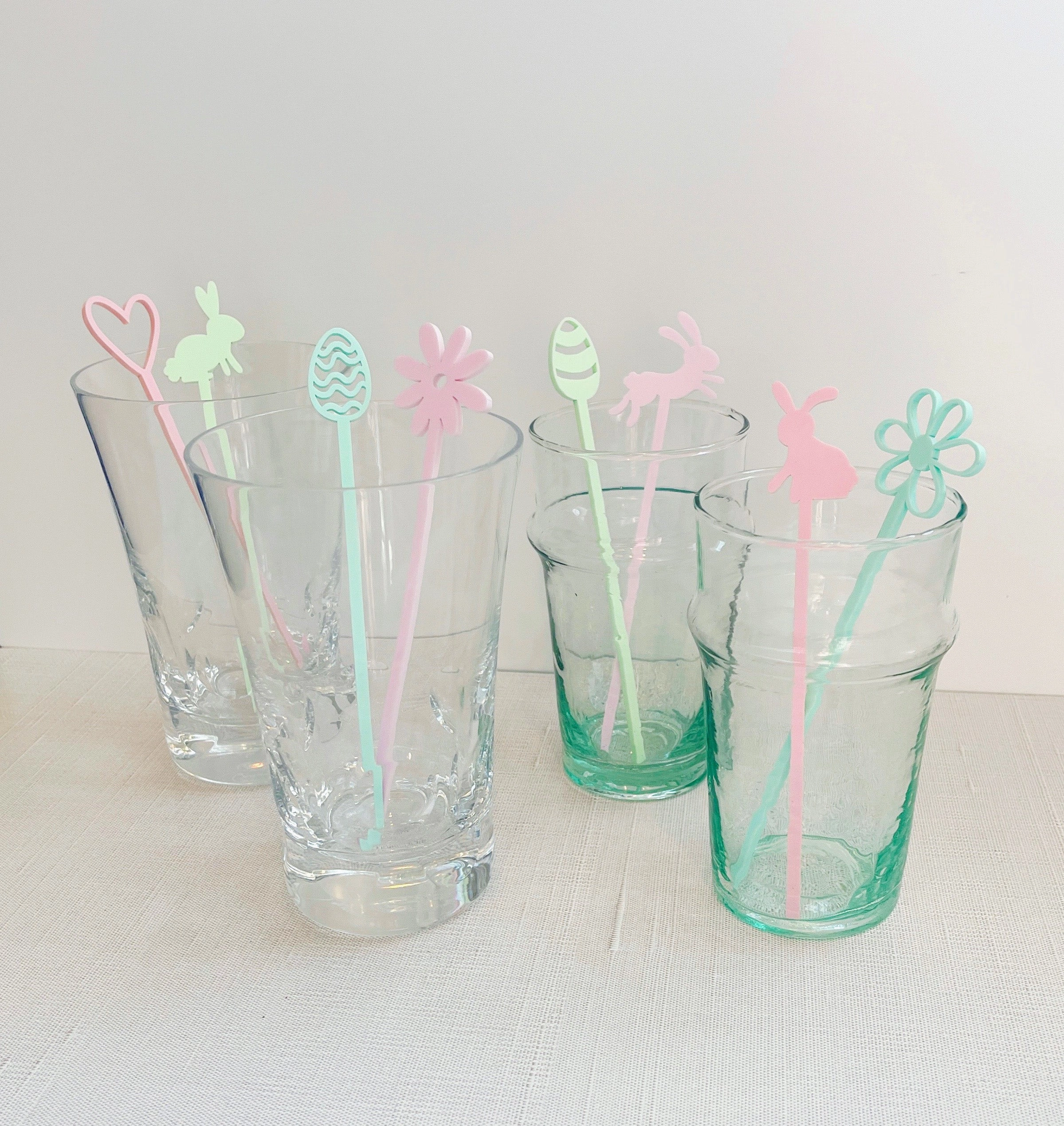 Easter Stir Sticks / Pastel Acrylic Cocktail Stirrers