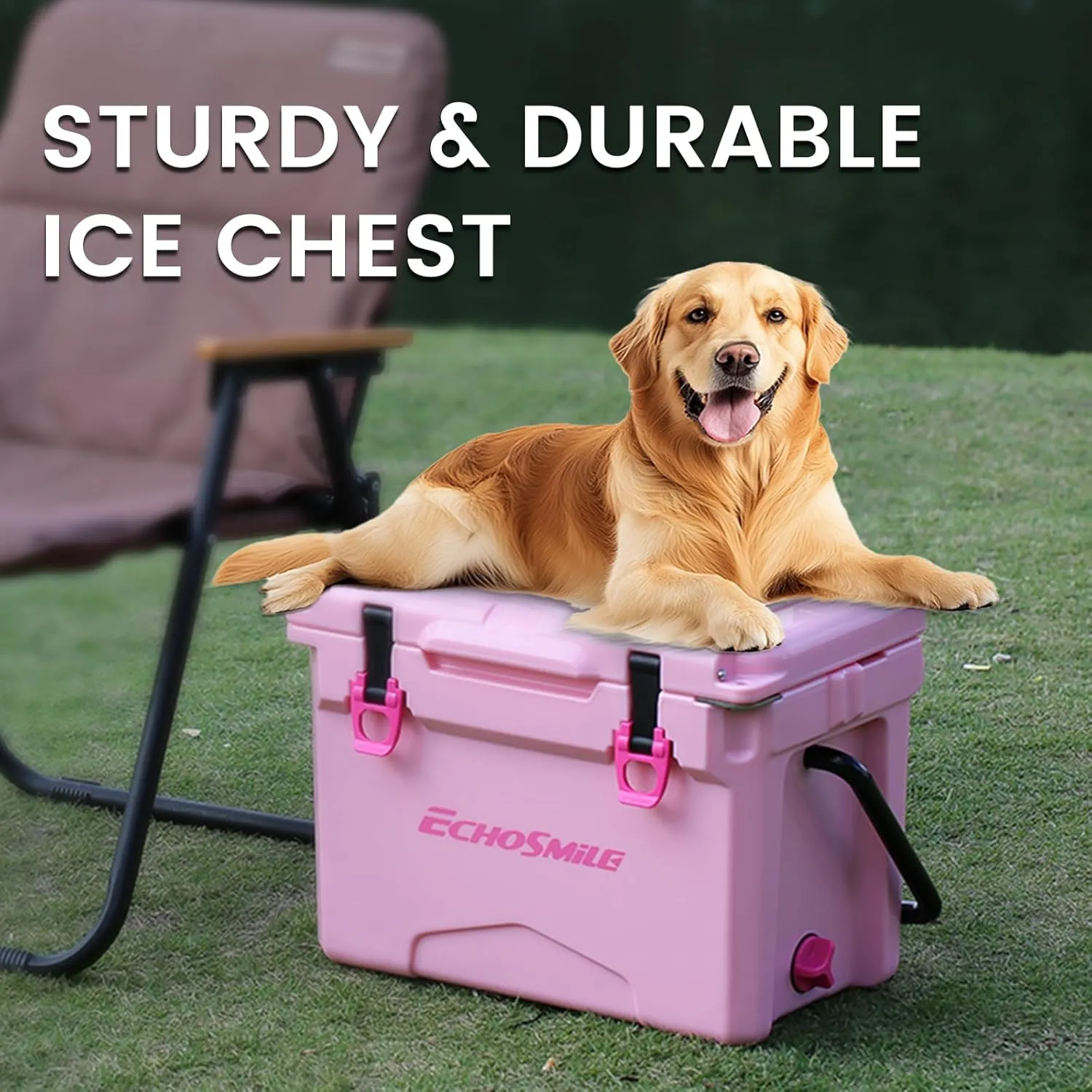 EchoSmile 12/18 Quart Rotomolded Cooler, Built to Stand up to The Rigors of The Journey