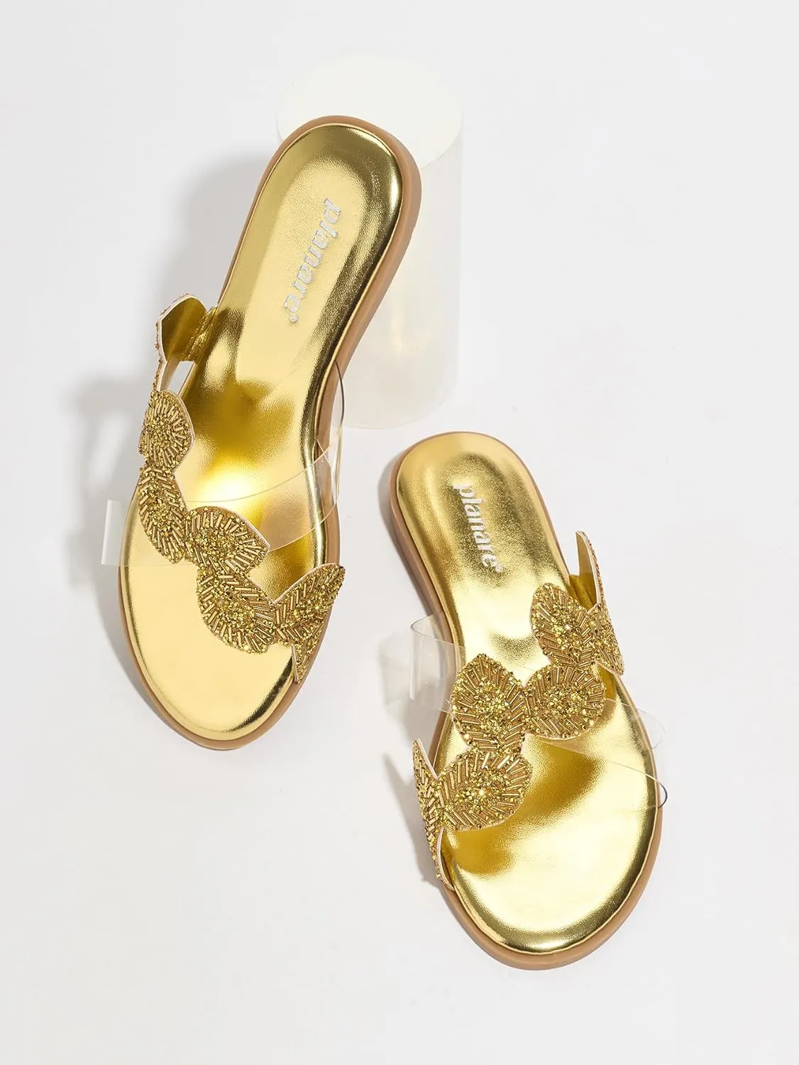 Elegant Lace Mules for Women – Delicate Bow Accent Slip-On Shoes with Soft Thick Sole, Comfortable Flat Sandals US 6-10.5 for Summer & Daily Wear