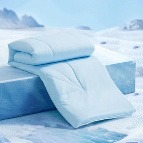 Elegear Cooling Comforter King Absorbs Body Heat to Keep Cool, Cooling Blanket for Hot Sleepers Japanese Arc-Chill 3.0 Cool Tech Fabric Summer Comforter Hypo-Allergenic Cooling Quilt - Blue/Gray