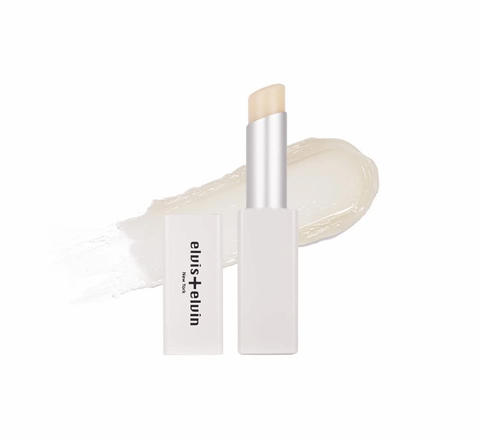 elvis elvin Tsubaki Tinted Hydrating Lip Balm, Long Lasting Treatment, Lip Repair for Dry, Moisturizing Lip Care, Lip Care Essentials, many colors, 0.11oz (000 Clear)