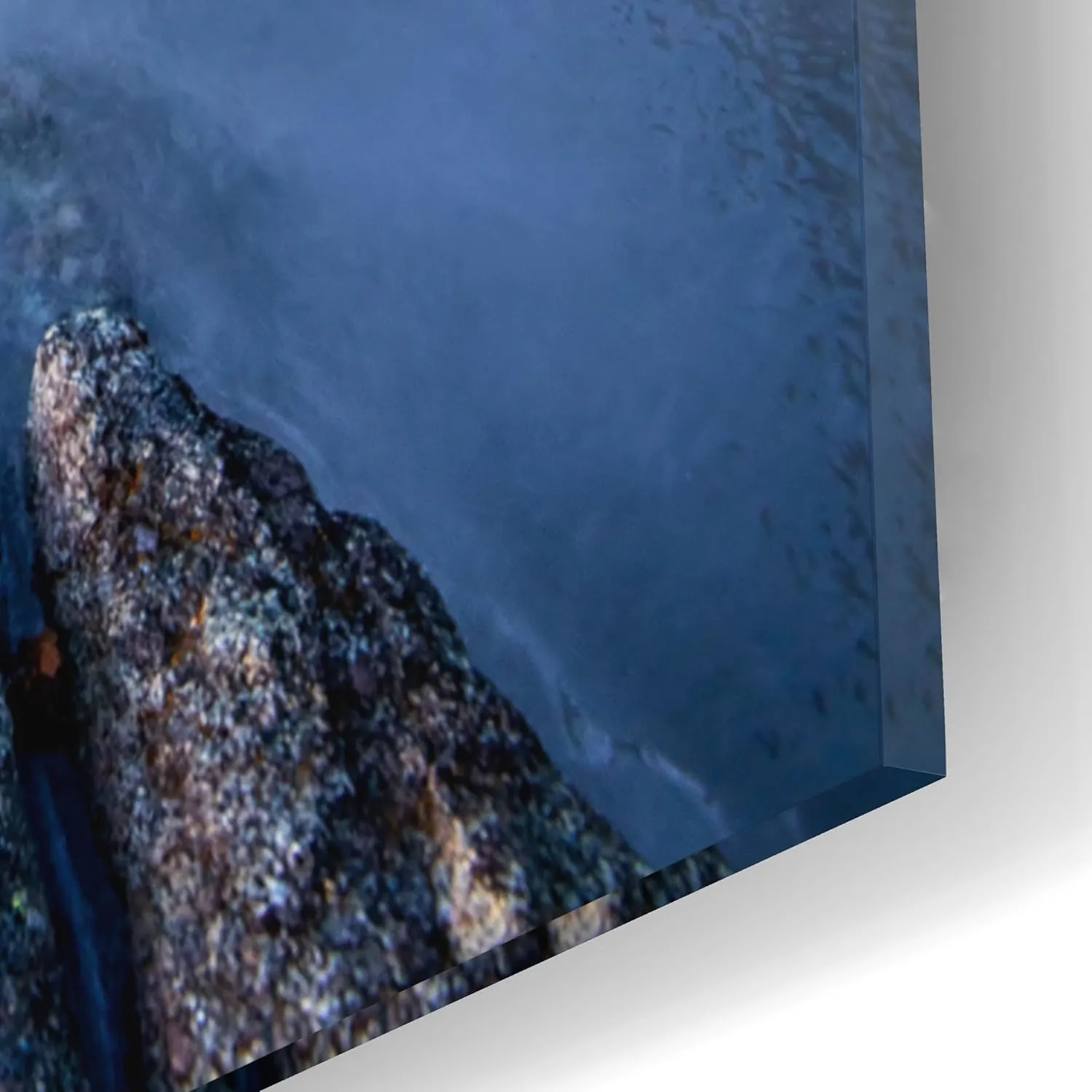 Epic Art 'Frozen Morning At Quoddy Head' by Rick Berk Acrylic Glass Wall Art, 12" x 16"