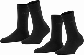 Esprit Unisex socks Set 2 pairs of socks Uni Pack - color selection: Colour: Black | Size: 5.5-8 UK
