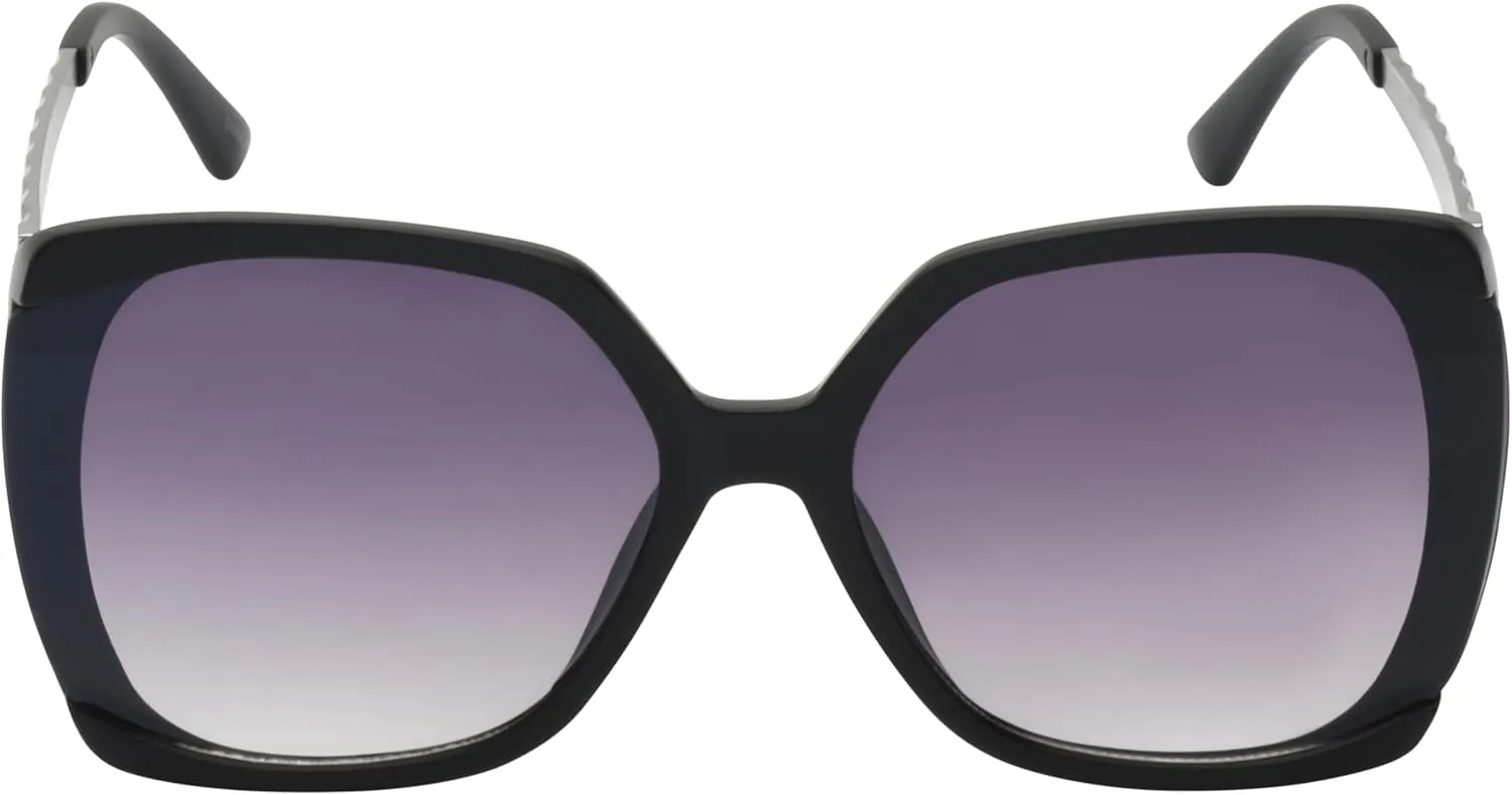 essica Simpson Women's J6214 Oversized Cat Eye Square Sunglasses