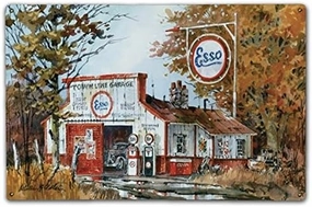 Esso Garage 12X18 Metal Sign