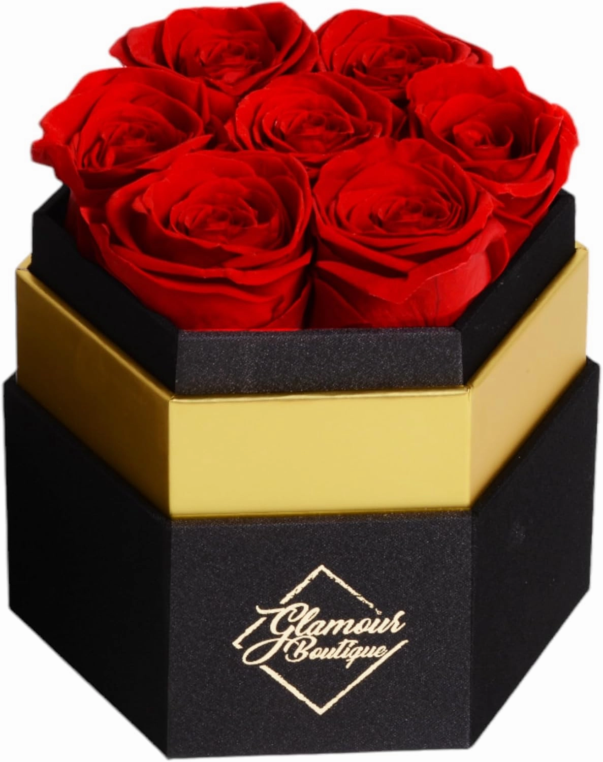 Eternal Preserved Roses in a Box - Flowers Forever, Rose Forever in a Box for Wife, Birthday Gifts for Her, 7 Roses, Red