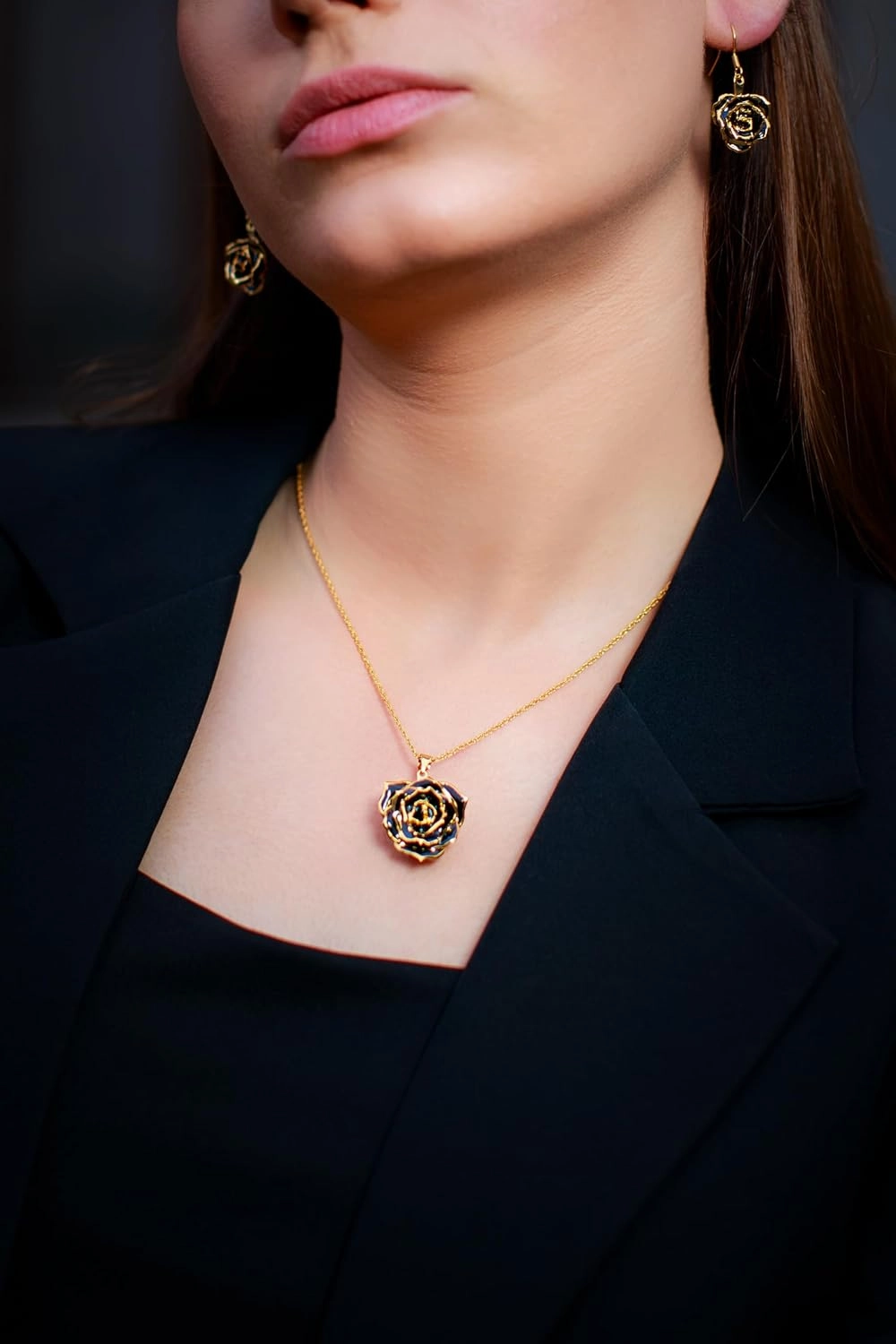 Eternal Rose Eternal Necklace 24k Gold Dipped Forever Rose Necklace