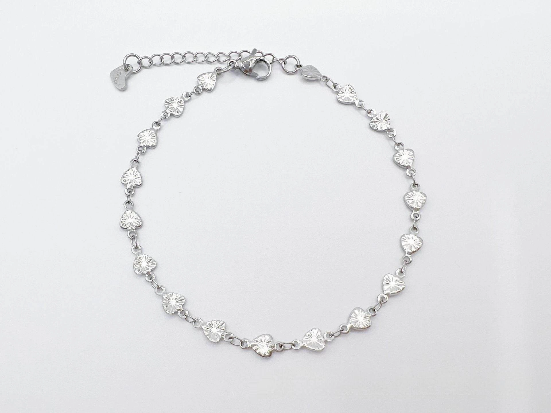 European And American Style Fashion Special-interest Stainless Steel Anklets Love Anklet Multi-style Ins