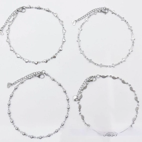 European And American Style Fashion Special-interest Stainless Steel Anklets Love Anklet Multi-style Ins