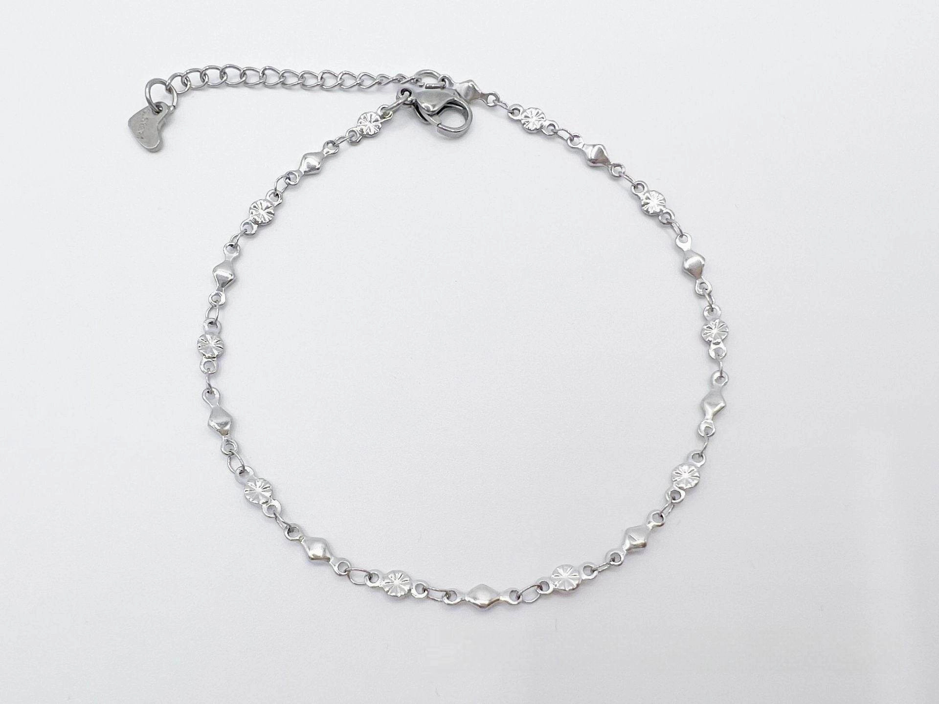 European And American Style Fashion Special-interest Stainless Steel Anklets Love Anklet Multi-style Ins