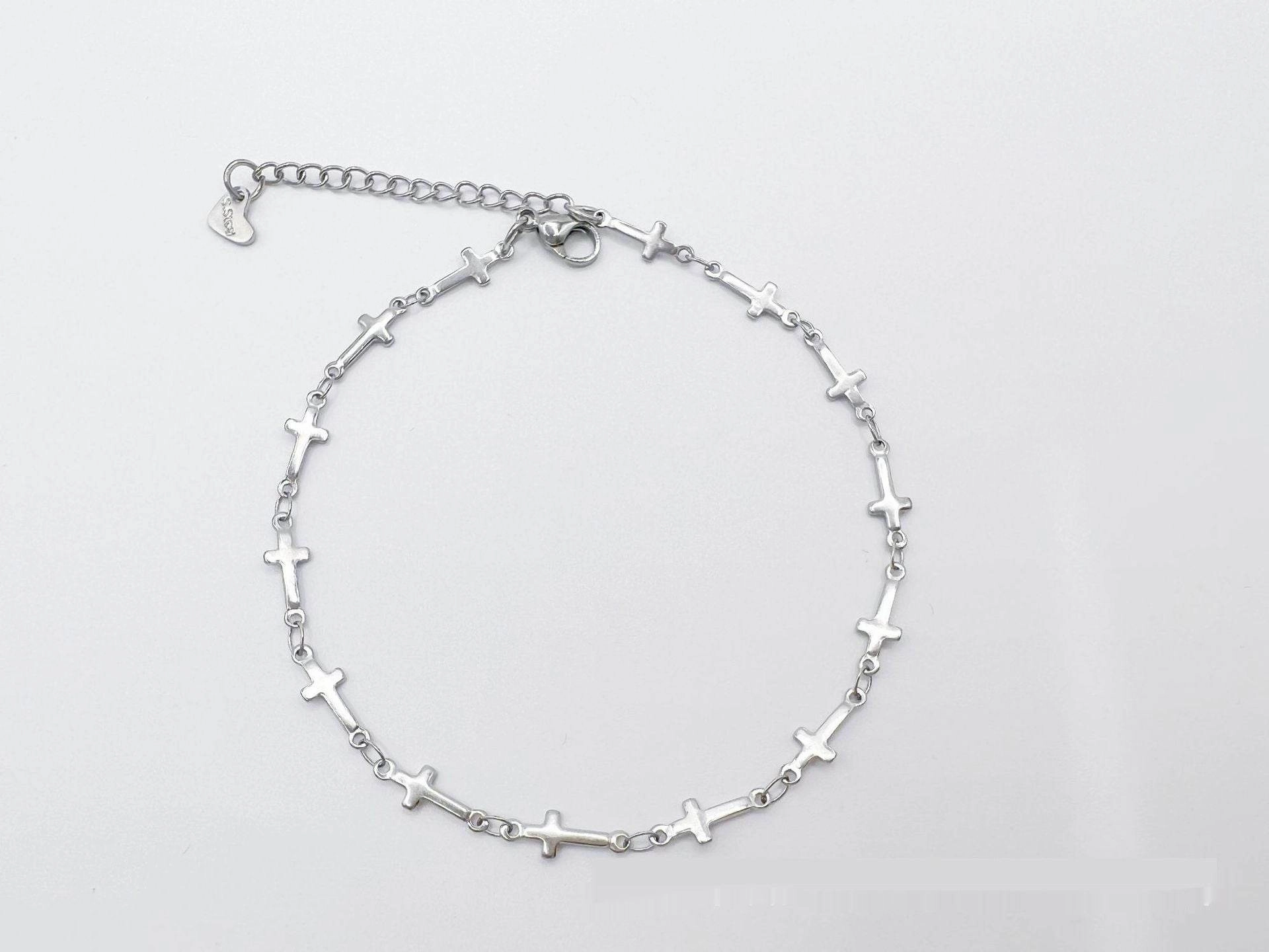 European And American Style Fashion Special-interest Stainless Steel Anklets Love Anklet Multi-style Ins
