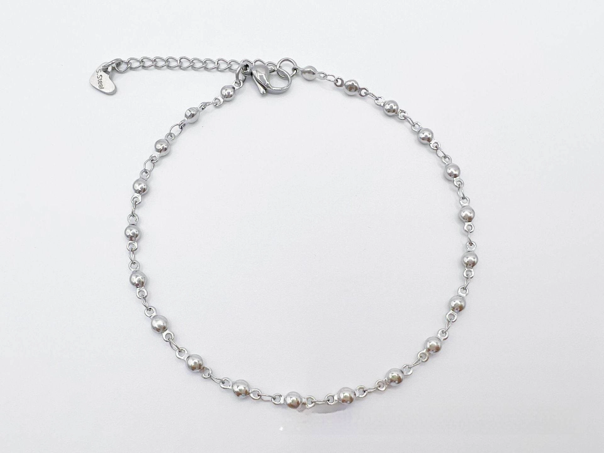 European And American Style Fashion Special-interest Stainless Steel Anklets Love Anklet Multi-style Ins