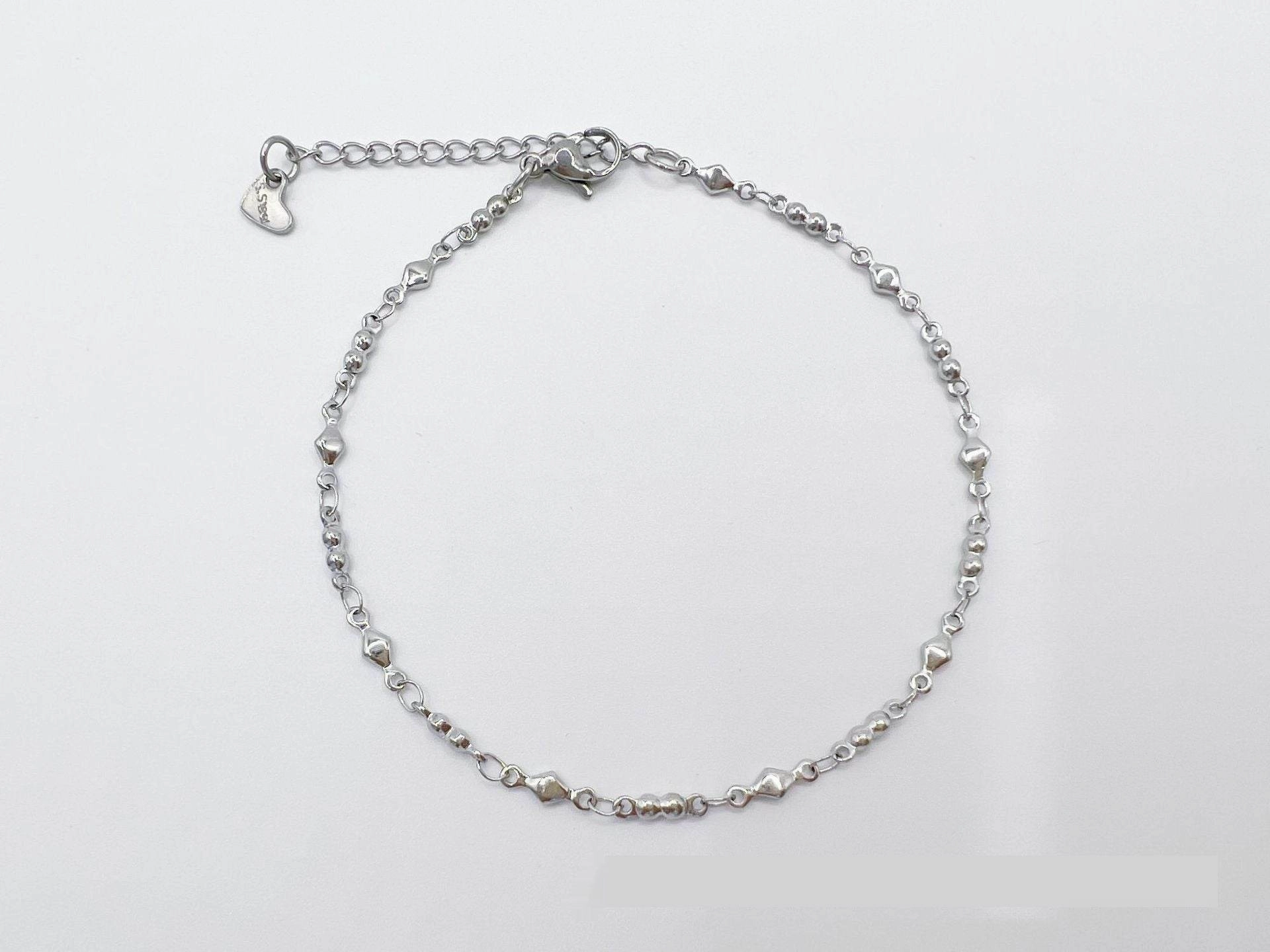 European And American Style Fashion Special-interest Stainless Steel Anklets Love Anklet Multi-style Ins