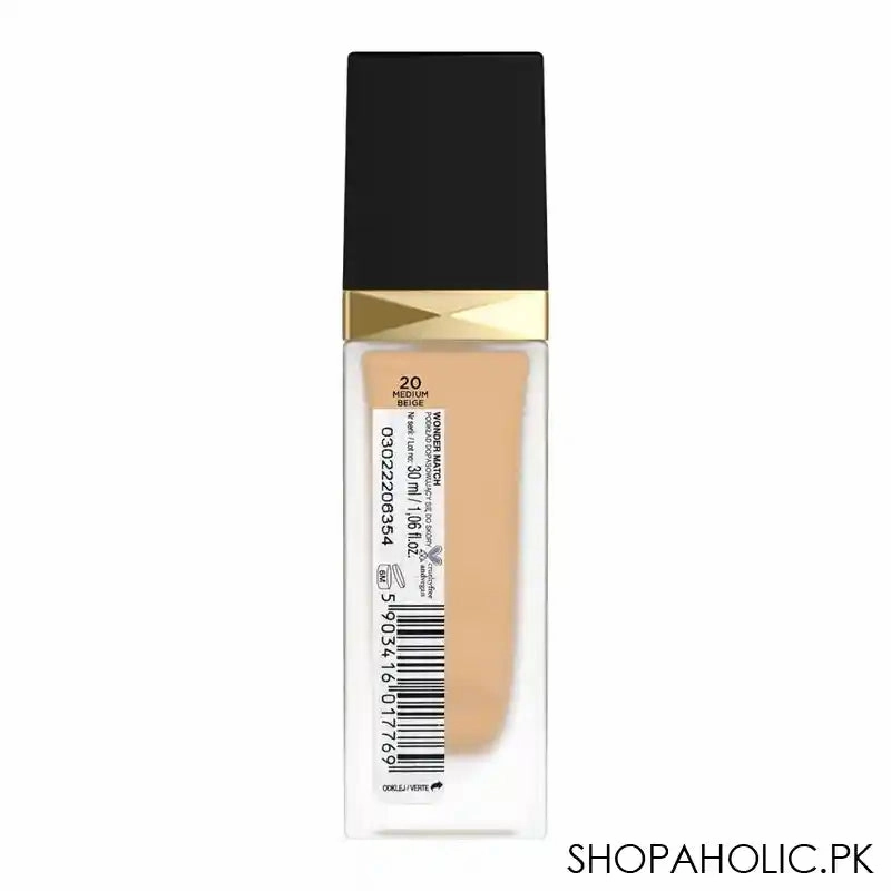Eveline Wonder Match Skin Absolute Perfection Foundation, 20, Medium Beige