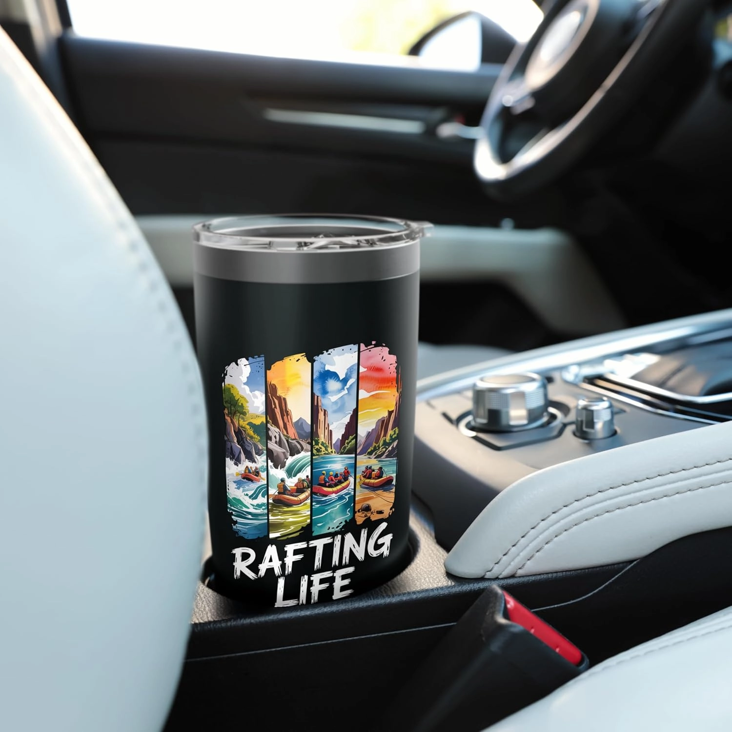 Experience the Thrill of Rafting Adventures Life Stainless Steel Insulated Tumbler
