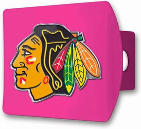 FANMATS 43853 Chicago Blackhawks Color Hitch Cover - Pink