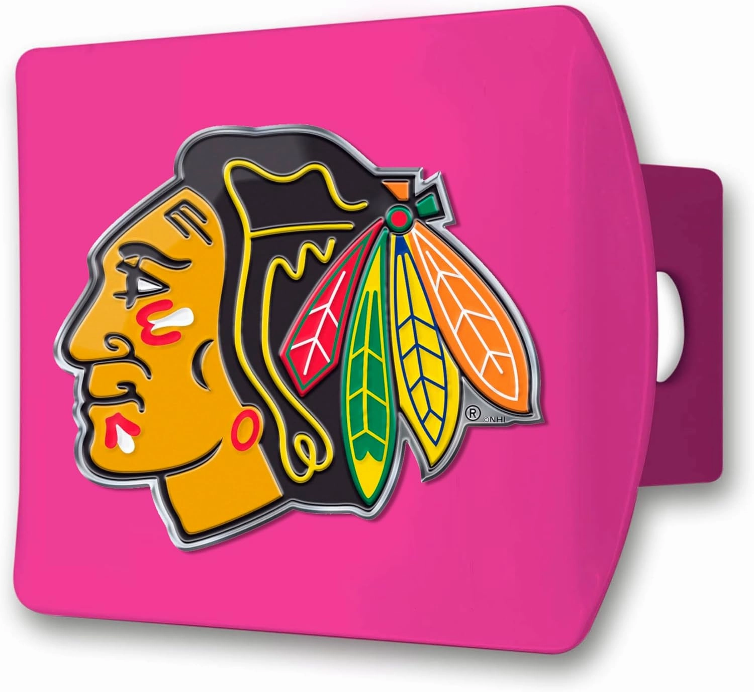 FANMATS 43853 Chicago Blackhawks Color Hitch Cover - Pink