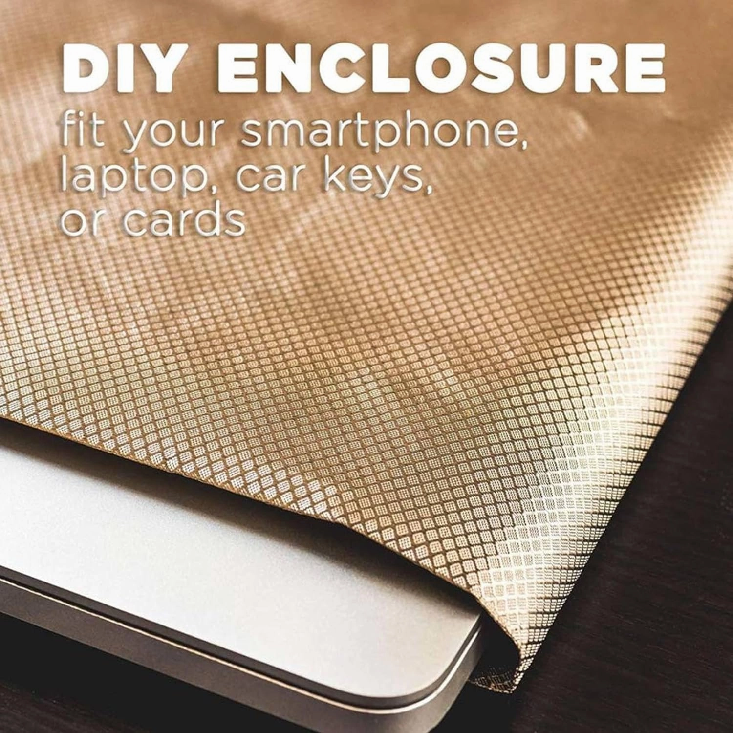 Faraday Fabric EMP Proof Faraday Cloth Copper Shielding Fabric Anti Radiation Grounding RFID Shielding-Block for Card Bag Cloth, Electronic Products,silver-7x1.1m