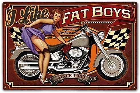 Fatboys - 12" x 18" Vintage Metal Sign