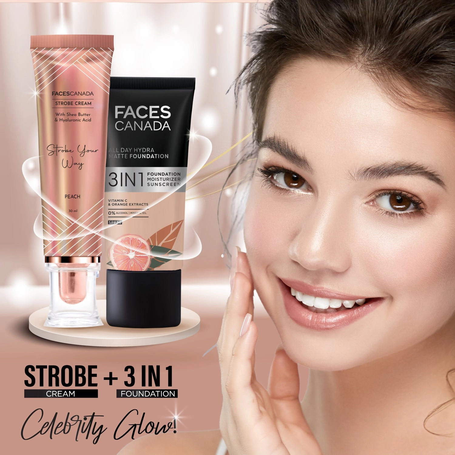 FC Strobe Cream- Peach 30ml