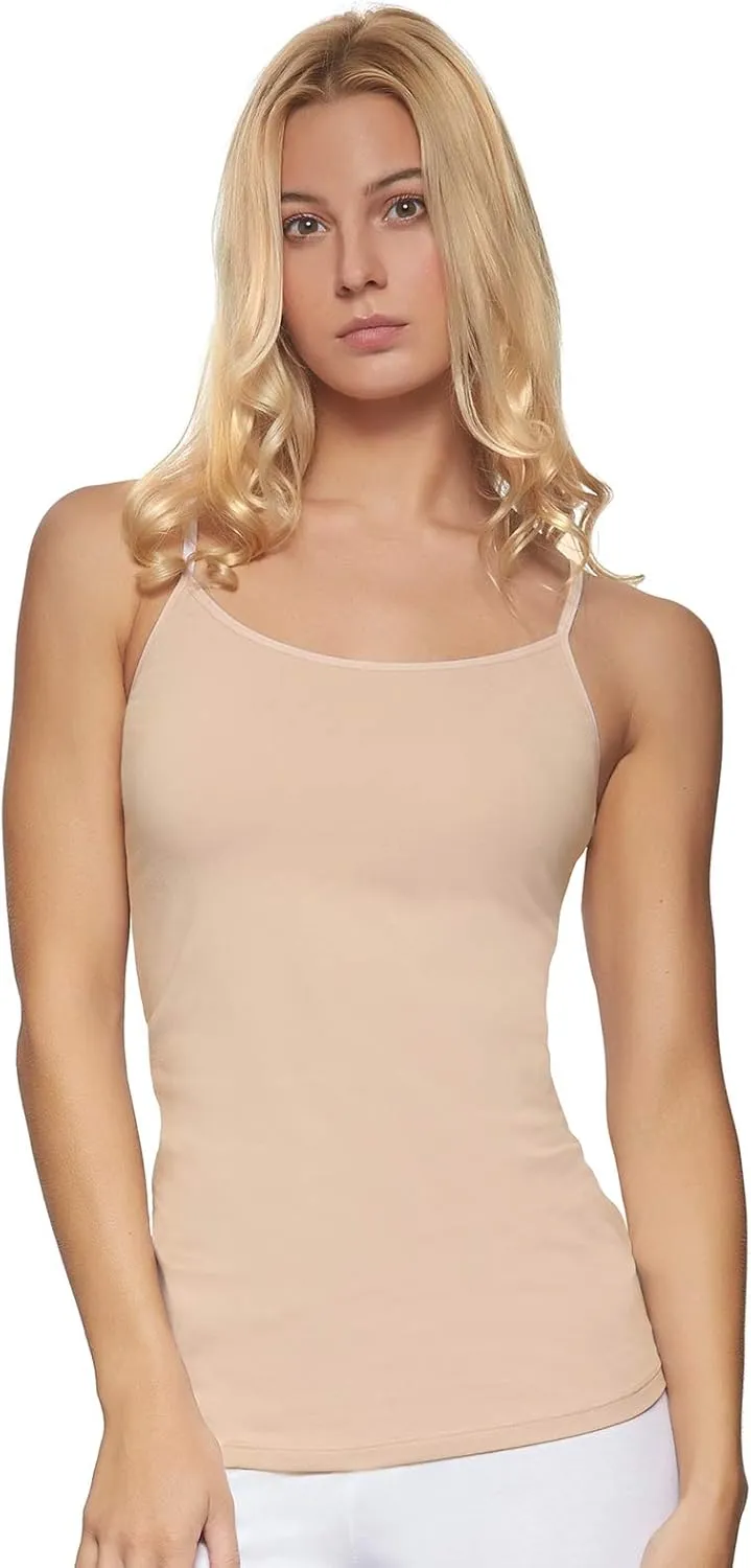 Felina | Cotton Modal Camisole | Stretch | Basic Warm Nude