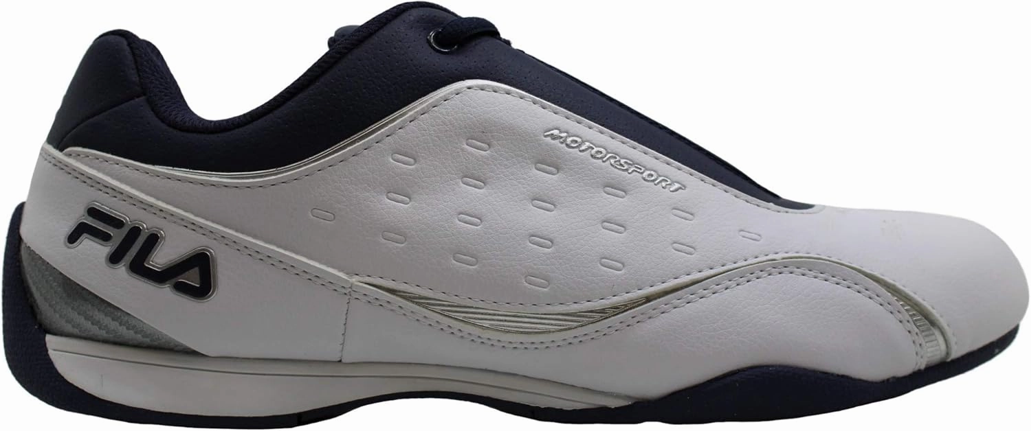 Fila Men's Kalien 3 (White/FilaNavy/Metallic Silver) (12 D(M) US)