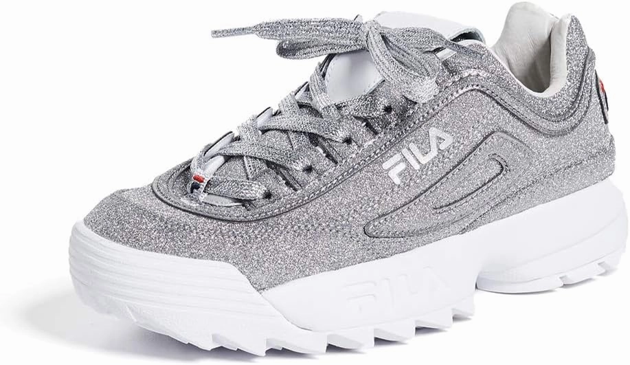 Fila Women's Made in Italy Disruptor II Sneakers, Msil/Msil/White, 10 M US