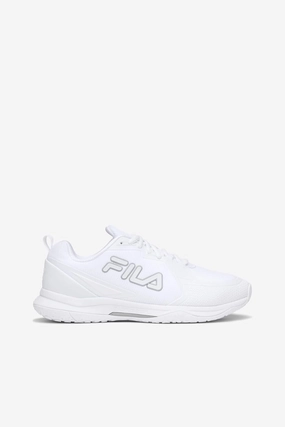 Fila Women's Volley Burst Shoes, White/White/Metallic Silver - 10.5