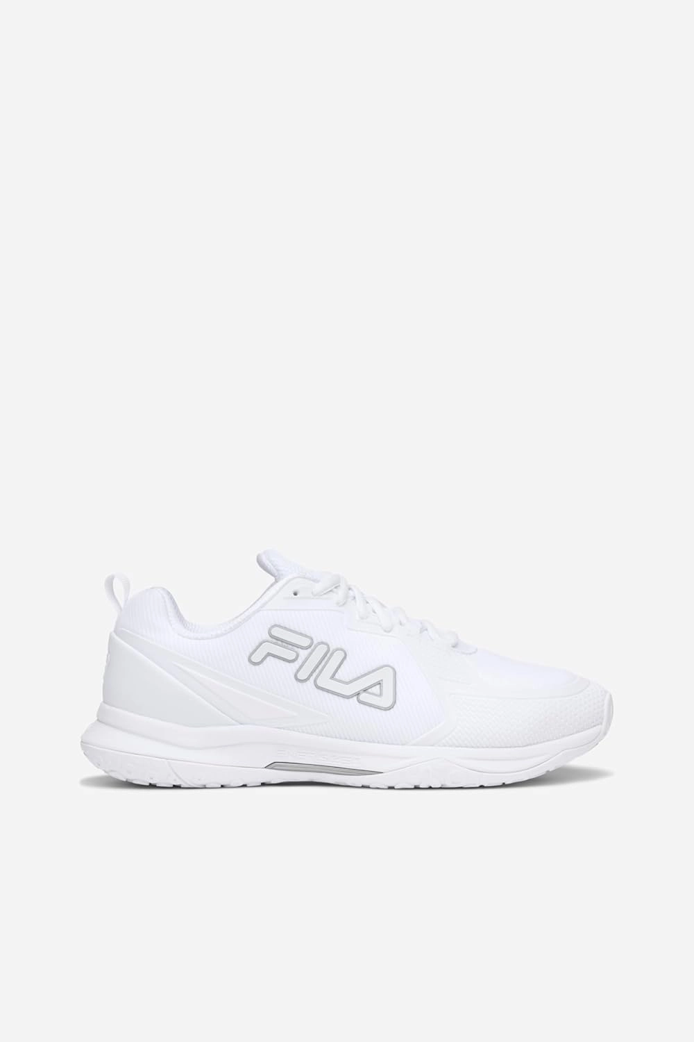 Fila Women's Volley Burst Shoes, White/White/Metallic Silver - 6