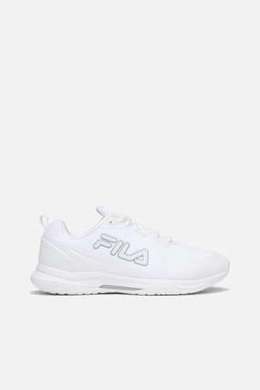 Fila Women's Volley Burst Shoes, White/White/Metallic Silver - 6
