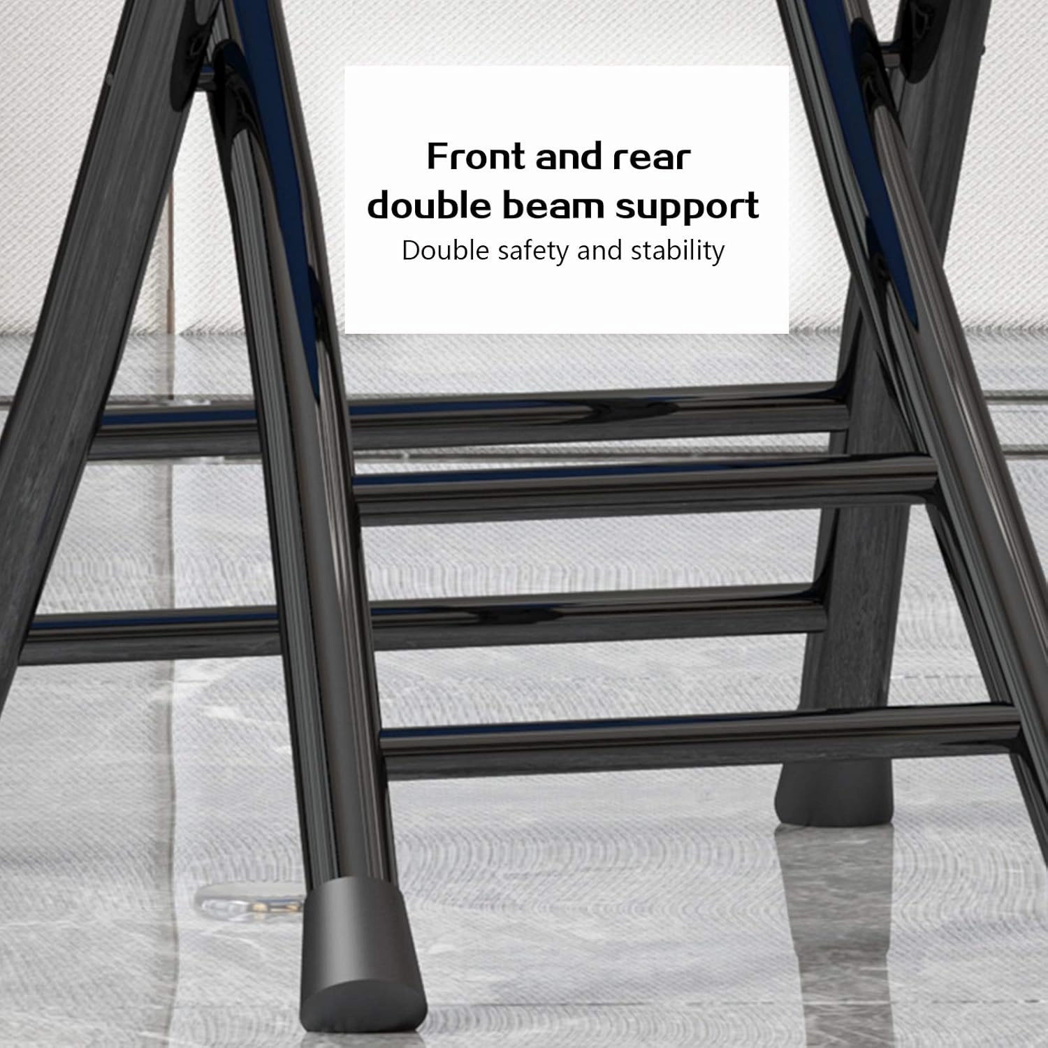 Folding Chair Backrest Stool Household Small Bench Dining Chair High Stool Portable Stool Office Computer Chair Space Saving