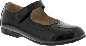 FOOTMATES Emma Patent Leather Mary Jane Girls Party Dress Shoes with Custom-Fit Insoles, Hard Bottom, Slip-Resistant Non-Marking Outsoles - for Toddlers and Little Kids, Ages 1-8