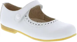 FOOTMATES Emma Patent Leather Mary Jane Girls Party Dress Shoes with Custom-Fit Insoles, Hard Bottom, Slip-Resistant Non-Marking Outsoles - for Toddlers and Little Kids, Ages 1-8