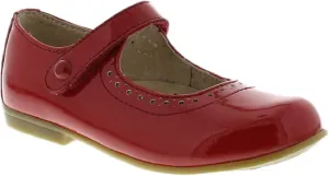 FOOTMATES Emma Patent Leather Mary Jane Girls Party Dress Shoes with Custom-Fit Insoles, Hard Bottom, Slip-Resistant Non-Marking Outsoles - for Toddlers and Little Kids, Ages 1-8