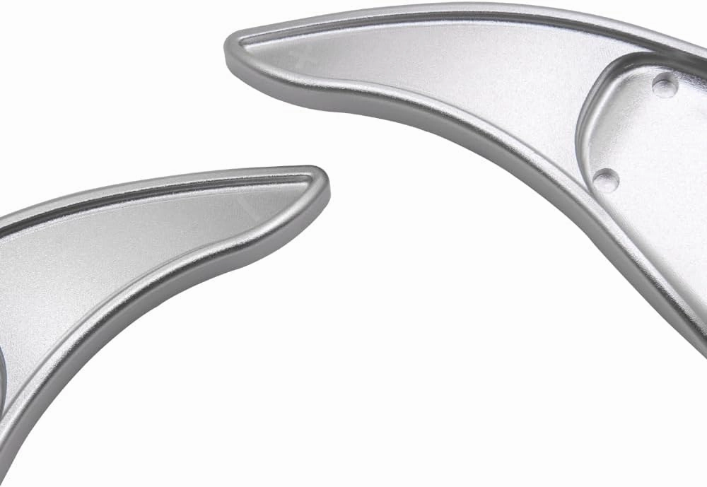 For GMC Sierra 1500/Chevrolet Silverado 1500(2022-2025), Buick Enclave(2022-2024)/Envision(2021-2023) Steering Wheel Shift Extension, Auto Accessories（silver）