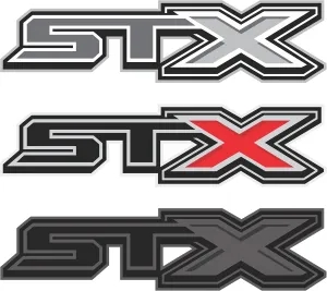 Ford f150 STX Decal Off Road Replacement Sticker, Compatible with Ford F150 Truck, Set of 2, Premium Series (Gray/Metallic Finish)