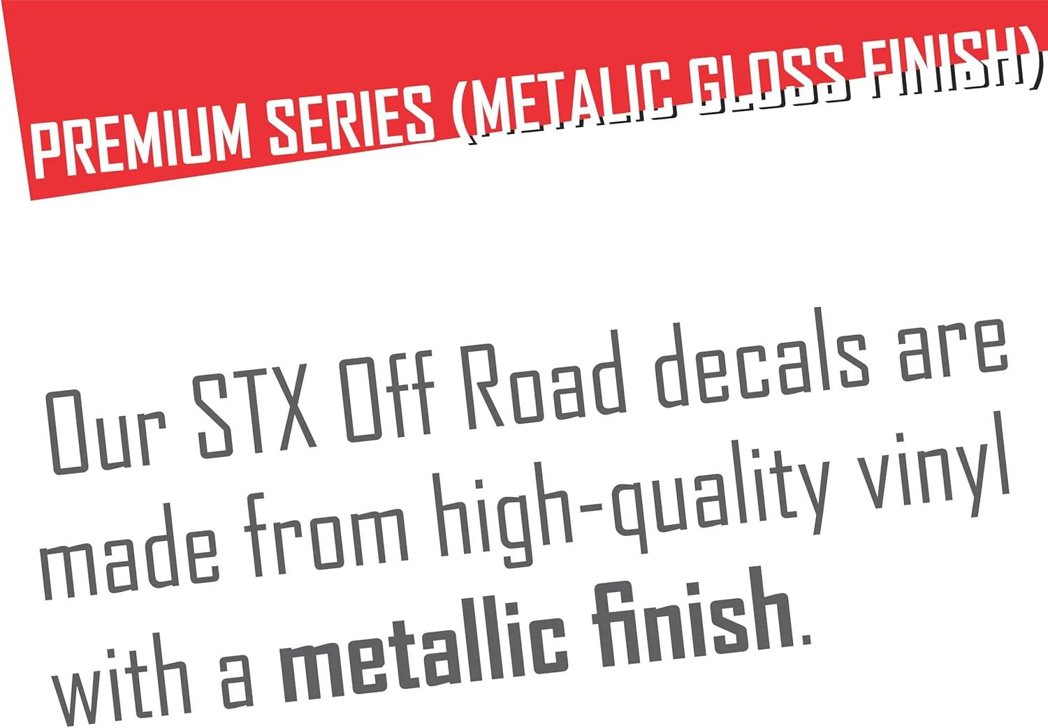 Ford f150 STX Decal Off Road Replacement Sticker, Compatible with Ford F150 Truck, Set of 2, Premium Series (Gray/Metallic Finish)