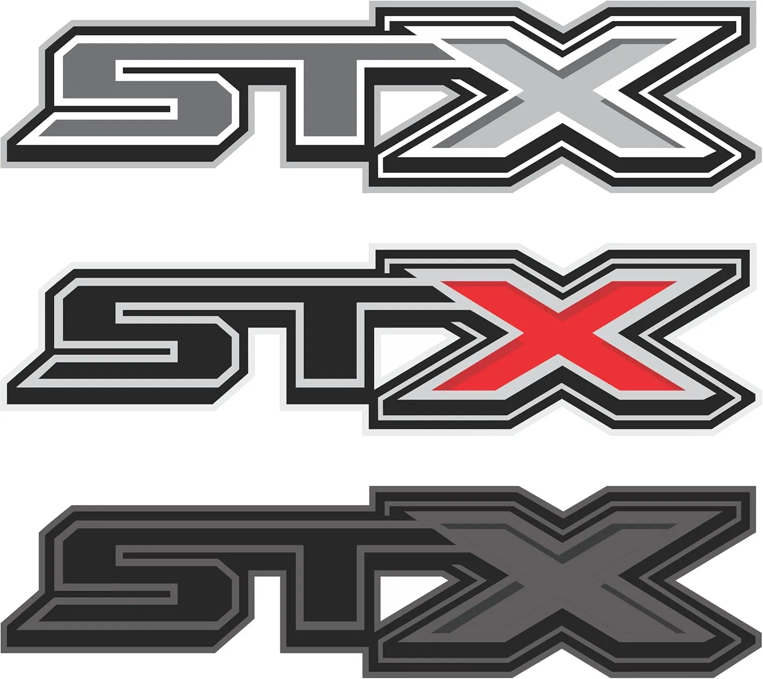 Ford f150 STX Decal Off Road Replacement Sticker, Compatible with Ford F150 Truck, Set of 2, Premium Series (Gray/Metallic Finish)