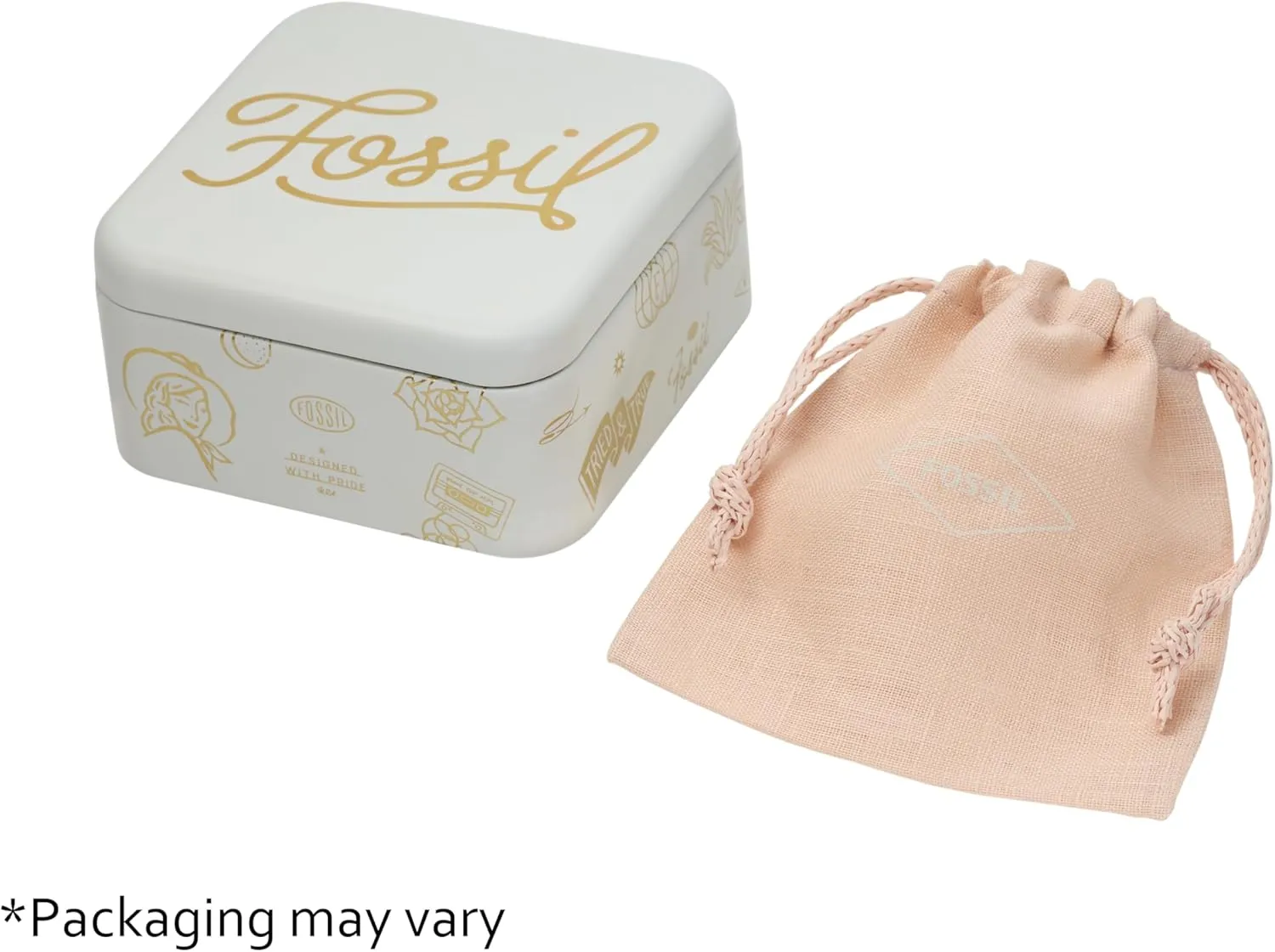 Fossil Women's Rose Gold-Tone Stainless Steel Chain or Beaded Bracelet for Women