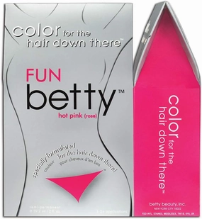 Fun (Hot Pink) Betty - Color for the Hair Down There Hair Coloring Kit
