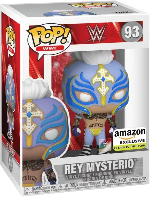 Funko POP WWE: Rey Mysterio, Glow in The Dark, Amazon Exclusive, Multicolor, (58784)