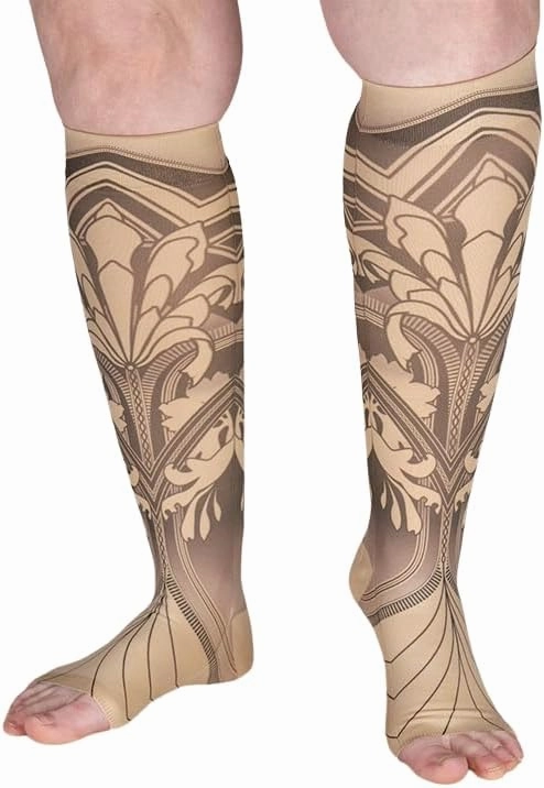 Gatsby Beige Medical Graduated Compression Sock Pair 20-30mmHg