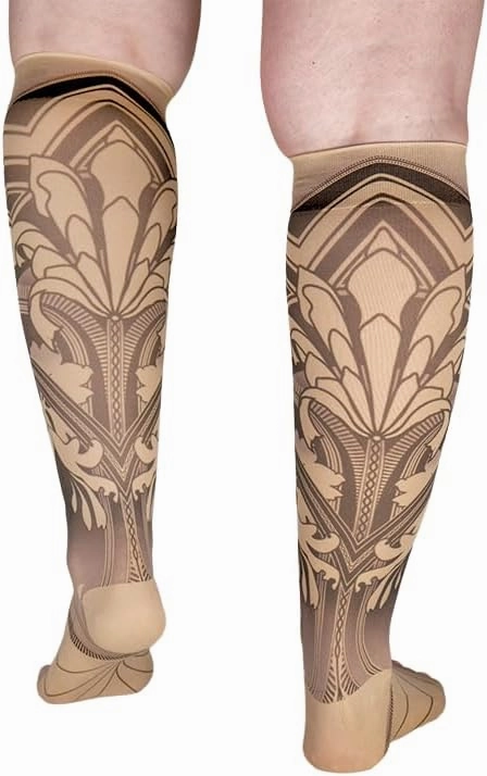 Gatsby Beige Medical Graduated Compression Sock Pair 20-30mmHg