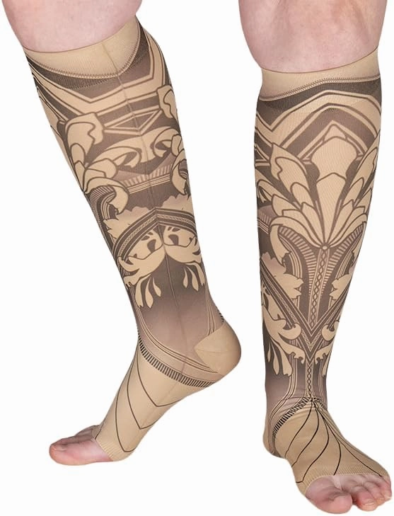 Gatsby Beige Medical Graduated Compression Sock Pair 20-30mmHg